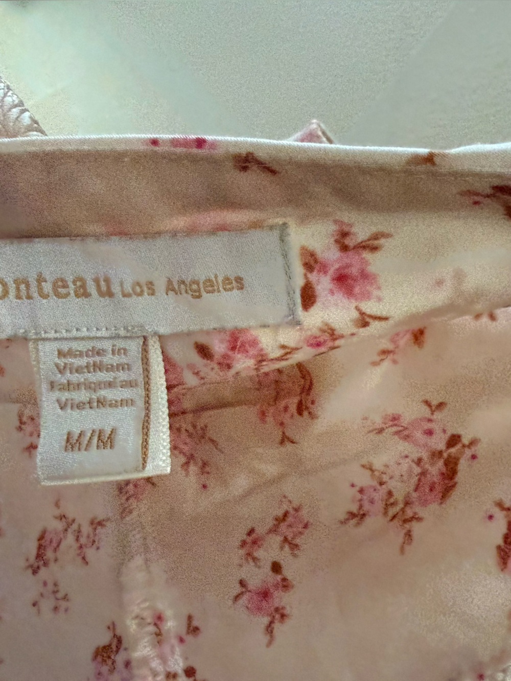 Monteau lingerie style slip floral cottagecore Dress size M - Picture 3 of 5
